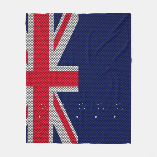 Cobertor De Velo Design de bandeira da Austrália em estilos de carb (Frente)