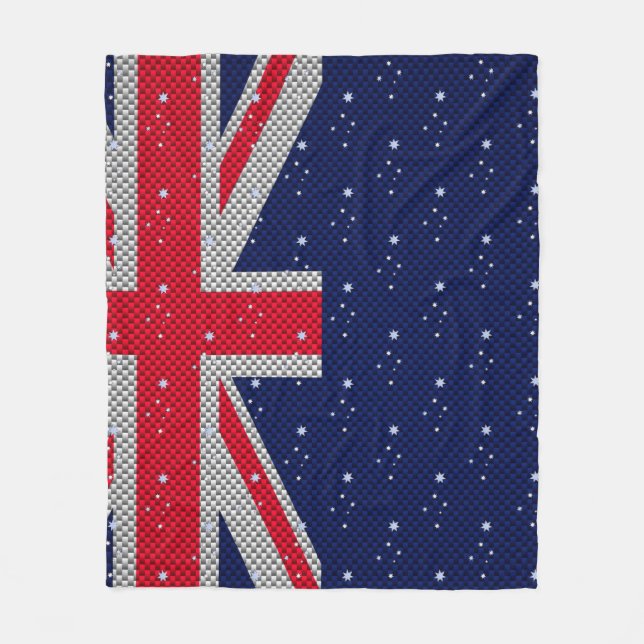 Cobertor De Velo Design de bandeira da Austrália em estilos de carb (Frente)
