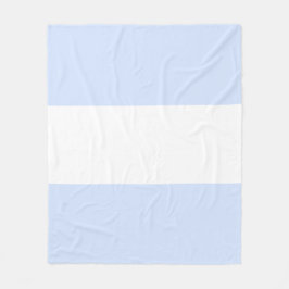 Cobertor De Velo Design de Barra Azul Pastel e Branco para Bebê