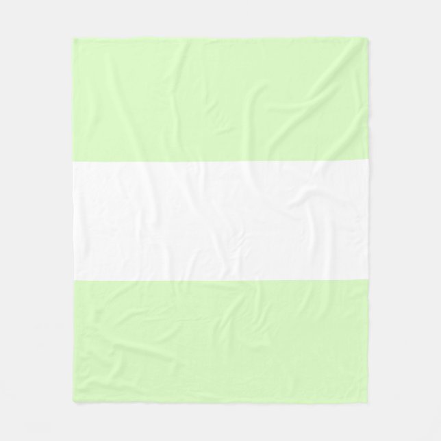 Cobertor De Velo Design de Barra em Verde Limão Pastel e Branco (Frente)