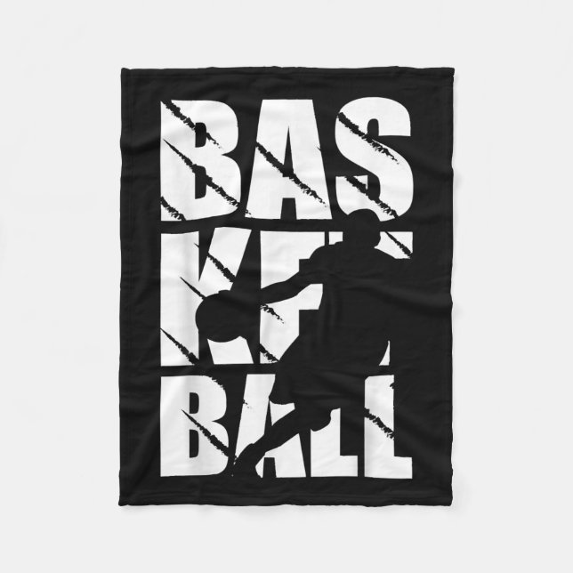 Cobertor De Velo Design De Basquete Para Jogador De Basquete E Cest (Frente)