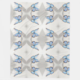 Cobertor De Velo Design de Borboleta Azul de Luxo