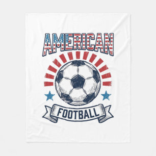 Cobertor De Velo Design de Camisa de Bola de Futebol Americano Vint