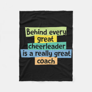 Cobertor De Velo Design de Cheerleading Para um Treinador 