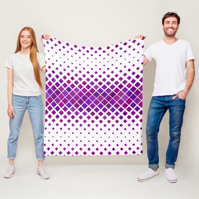 Cobertor De Velo Design de diamantes magenta púrpura (In Situ)