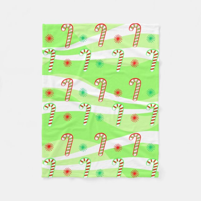 Cobertor De Velo Design de doces de Natal modernos (Frente)