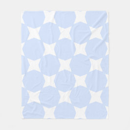 Cobertor De Velo Design de Estrela Azul Pastel e Branco para Bebê