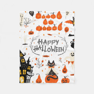 Cobertor De Velo Design de Halloween. Clipes de Halloween com