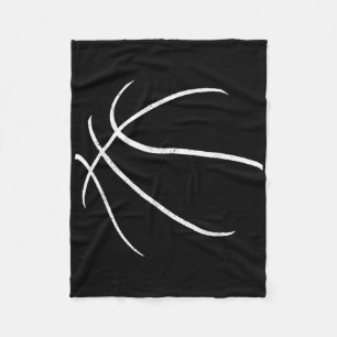Cobertor De Velo Design de jogador de basquete Silhouette