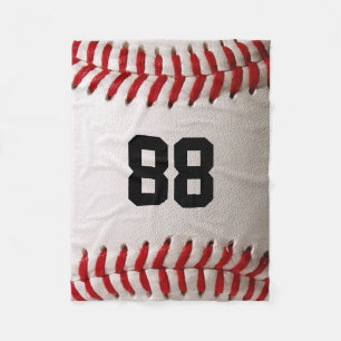 Cobertor De Velo Design de jogador de beisebol com número de camisa