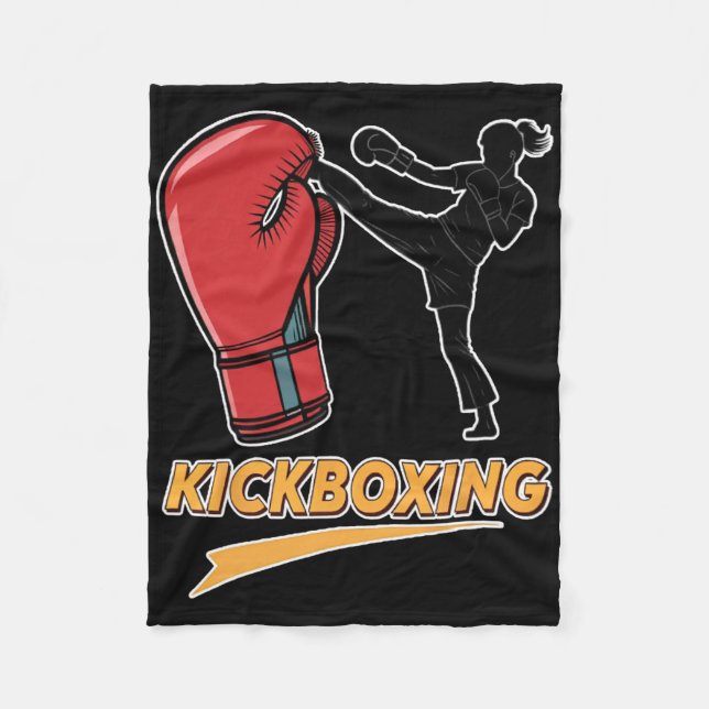 Cobertor De Velo Design de Luvas de Boxe Kickboxing Únicas (Frente)