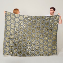 Cobertor De Velo Design de luxo Dourado e prateado