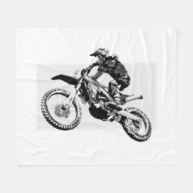 Cobertor De Velo Design de Motocross Racer (Frente (Horizontal))