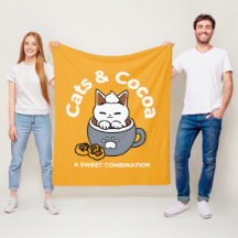 Design de Mug Feriado com Cozy Cat e Cookies de Pa
