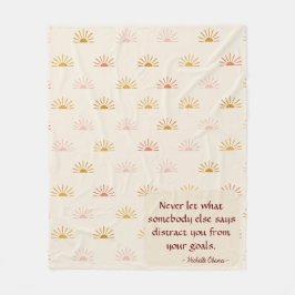 Cobertor De Velo Design de nascer do sol bonito com mensagem inspir