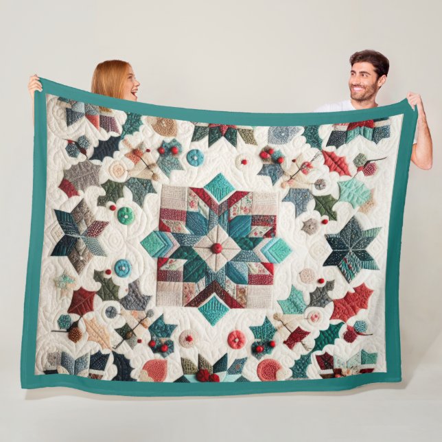 Cobertor De Velo Design de Natal Inclinado (In Situ)