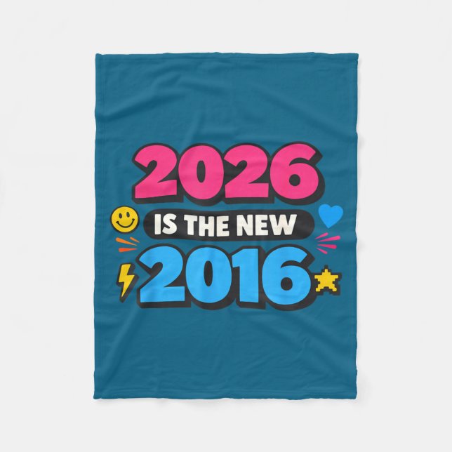 Cobertor De Velo Design de Nostalgia da Internet 2016 Novo 2026 (Frente)