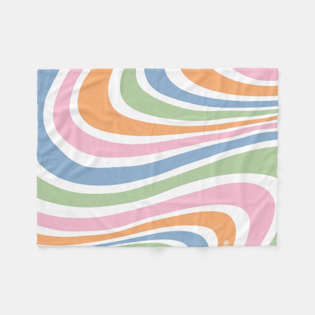 Cobertor De Velo Design de Onda Retroativa (Frente (Horizontal))