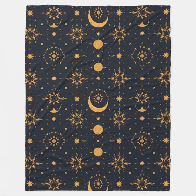 Cobertor De Velo Design de padrão celestial elegante para cobertore (Frente)