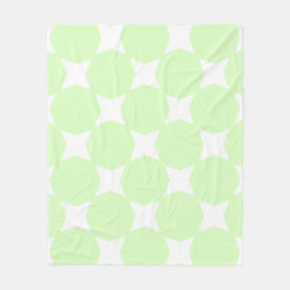 Cobertor De Velo Design de padrão de estrela pastel verde lima e br