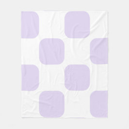 Cobertor De Velo Design de Padrão Redondo Branco e Lilás Roxo