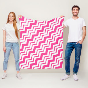 Cobertor De Velo Design de padrão zigue-zague em chevron branco ros