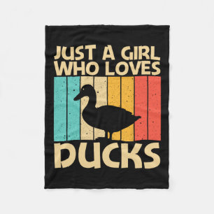 Cobertor De Velo Design de pato engraçado para meninas crianças caç