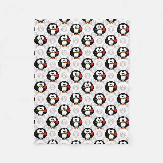 Cobertor De Velo Design de Pinguim-Cute (Frente)