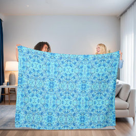 Cobertor De Velo Design de rosa de pulmão em turquesa