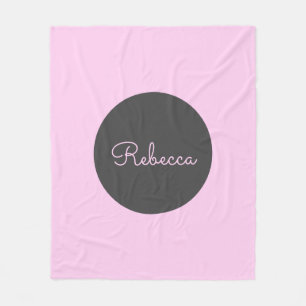 Cobertor De Velo Design de script moderno-retro rosa editável legal