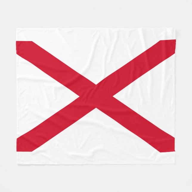 Cobertor De Velo Design de Sinalizador do Estado do Alabama (Frente (Horizontal))