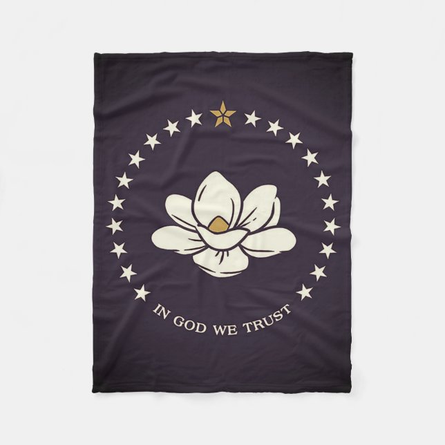 Cobertor De Velo Design de Sinalizador do Estado do Mississippi (Frente)