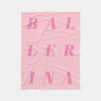 Design de texto rosa-ballerina para dançarinos Bal