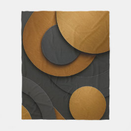 Cobertor De Velo Design do abstrato geométrico e preto de luxo e Do