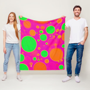 Cobertor De Velo Design do círculo retrorreflector Neon Pink & Gree