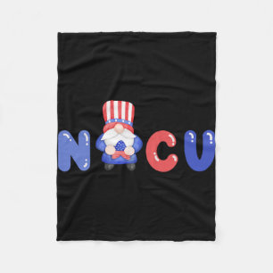 Cobertor De Velo Design do Dia da Independência da NICU em 4 de jul