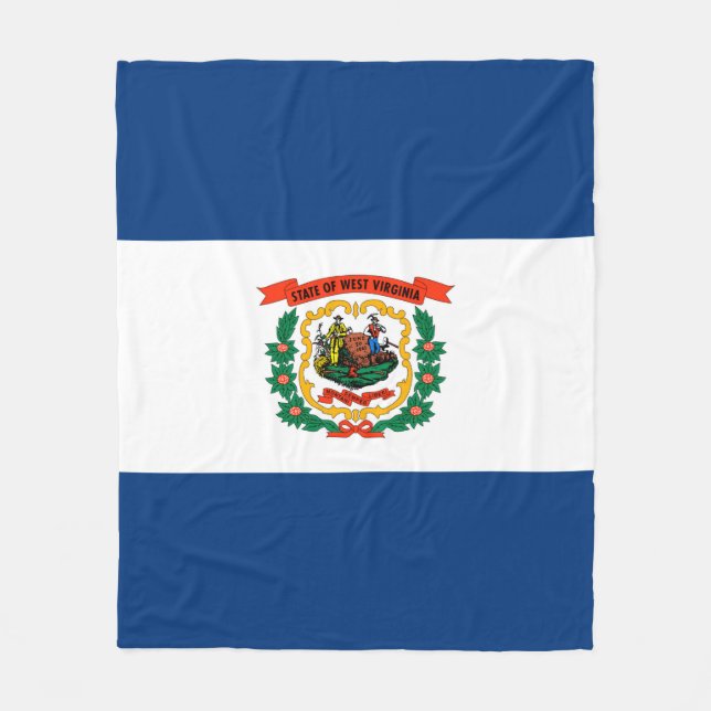 Cobertor De Velo Design do Estado da Virgínia Ocidental (Frente)