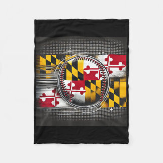 Cobertor De Velo Design do jogador de baseball em Maryland com sina