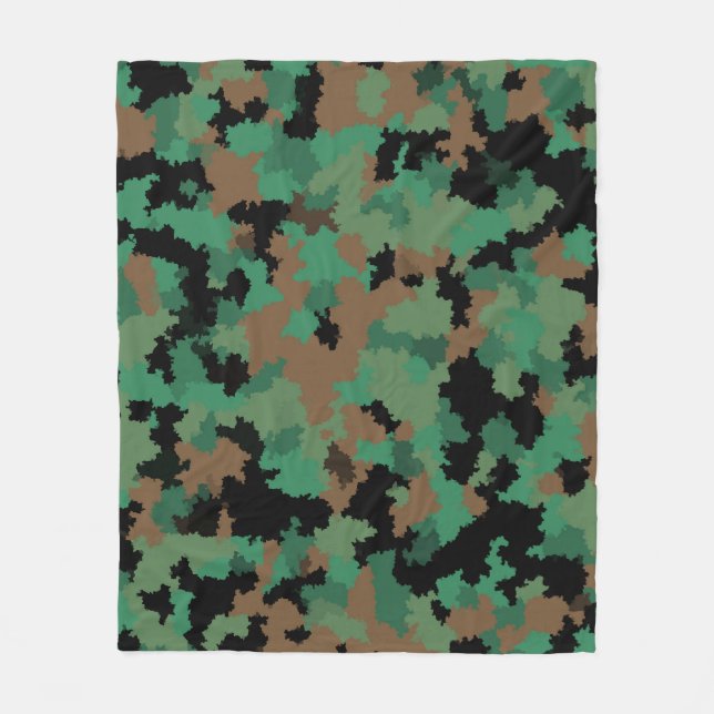 Cobertor De Velo Design do Padrão de Camuflagem Selvagem do Exércit (Frente)