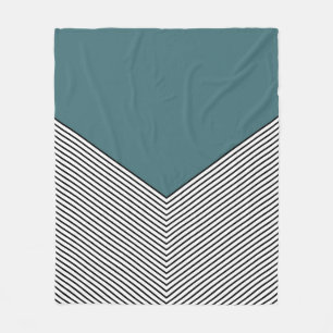 Cobertor De Velo Design e triângulo azul do diafrão preto e branco