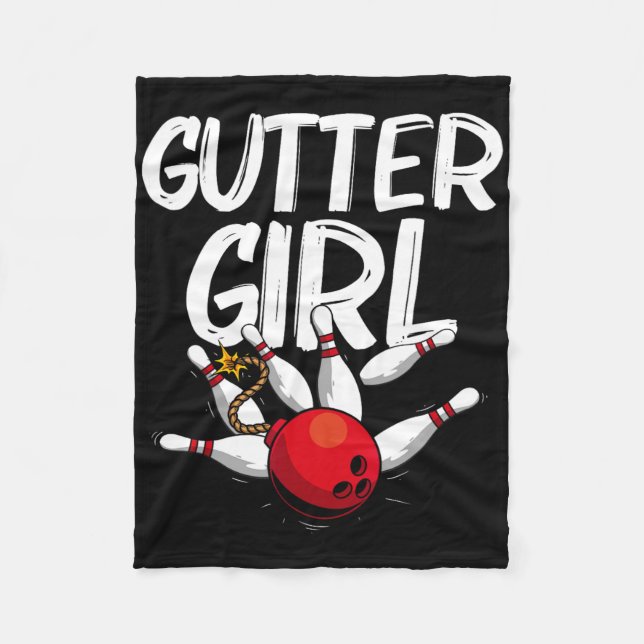 Cobertor De Velo Design Engraçado Para Raparigas Bowler Bowlin (Frente)