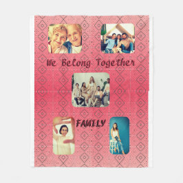 Cobertor De Velo Design Geométrico Vermelho Suave