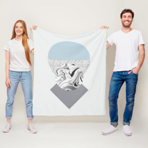 Cobertor De Velo Design minimalista da onda & dos pontos