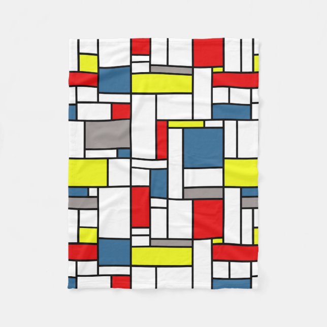 Cobertor De Velo Design mondrian (Frente)