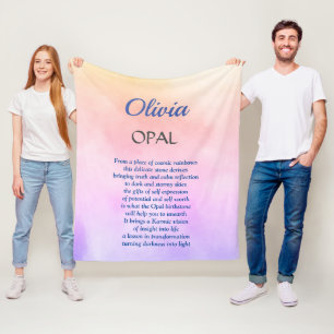 Cobertor De Velo design Opal de outubro de Birthstone 