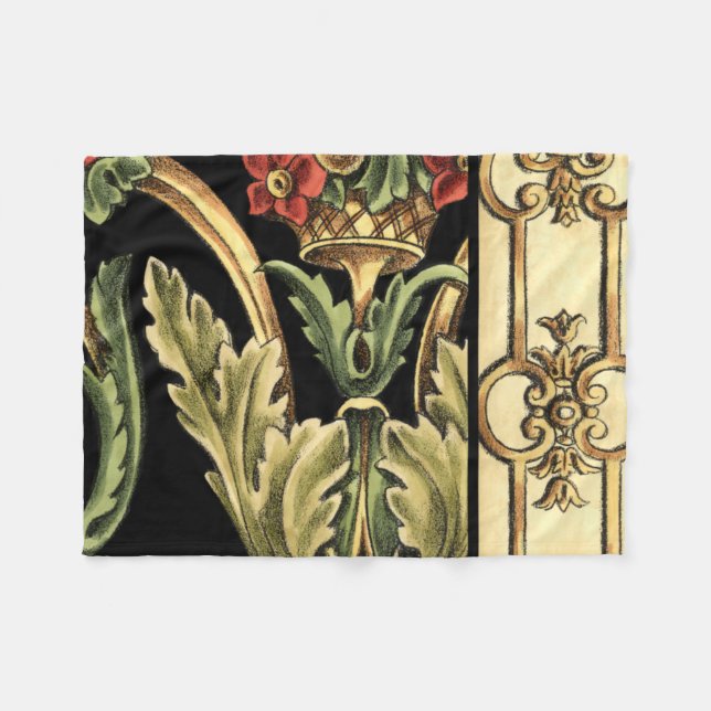 Cobertor De Velo Design Ornamental com Fronteiras Negras (Frente (Horizontal))