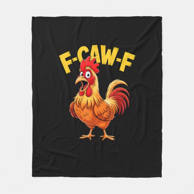 Cobertor De Velo Design para amantes de meme de galo com citação en (Frente)