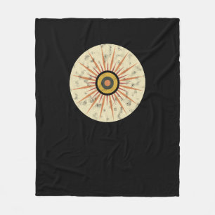 Cobertor De Velo Design Retro Boho de Explosão Solar