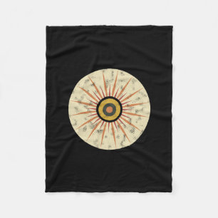 Cobertor De Velo Design Retro Boho de Explosão Solar
