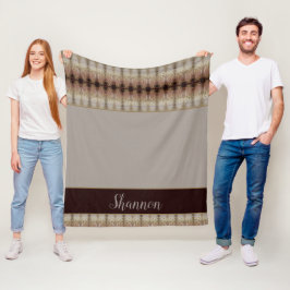 Cobertor De Velo Designer de Cinzas Elegante do Nome da Tipografia